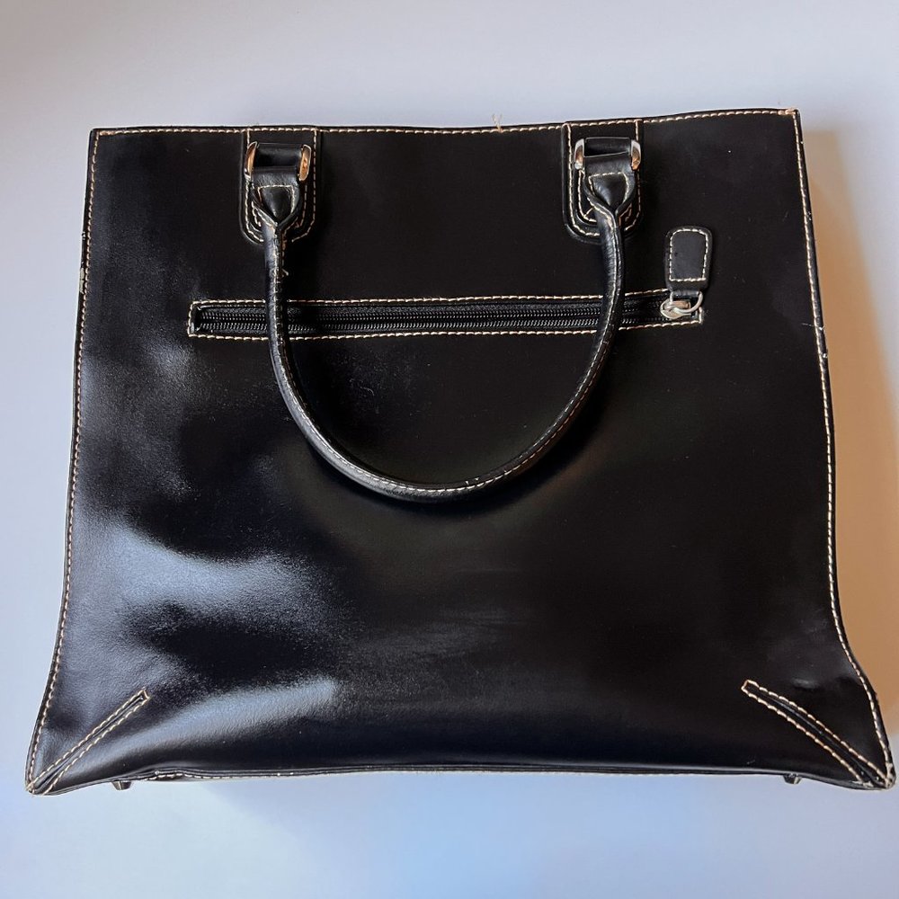 Wilson Leather Biz Travel Handbag - Small Laptop Bag - Picture 3 of 9